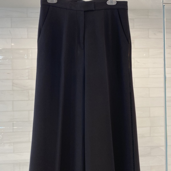 ELLIE SAAB Black Wide Leg Ankle Length Pants - Picture 3 of 6